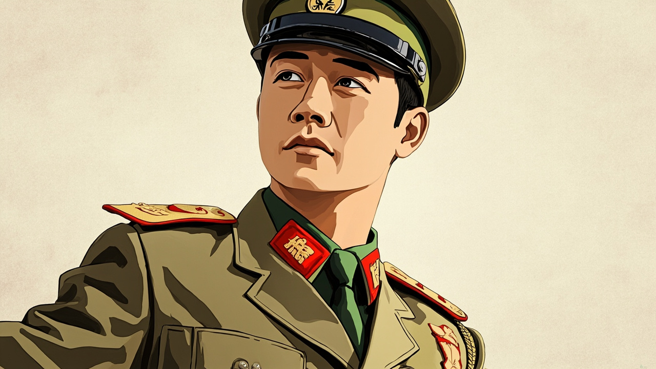 肖荣基在部队训练的照片